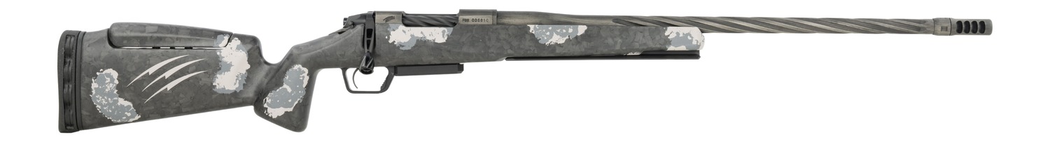 Fierce Firearms RIVSSN22CM22 Rival Twisted Rival XP 2.0 NRL Edition 22 Creedmoor 22" Black Cerakote Stainless Steel Spiral Fluted Barrel & Drilled & Tapped Receiver, Arca Rail Forend, Carbon Matrix Pu