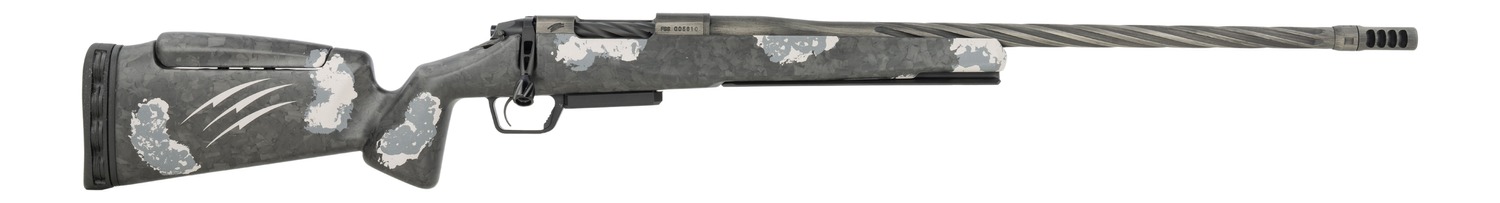 Fierce Firearms RIVSSN25CM24 Rival NRL Hunter NRL Edition 25 Creedmoor 24" Black Cerakote Stainless Steel Spiral Fluted Barrel & Drilled & Tapped Receiver, Arca Rail Forend, Carbon Matrix Push Button