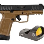 AREX DELTA M OR 9MM 1X15RD 1X17RD AMBI MAG AND SLIDE RELEASE 5X OPTICS PLATES FDE WITH CRIMSON TRACE RED DOT 1 197892019422