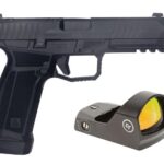 AREX DELTA L OR 9MM 1X17RD 1X19RD AMBI MAG AND SLIDE RELEASE 5X OPTICS PLATES BLACK WITH CRIMSON TRACE RED DOT 2 197892019491