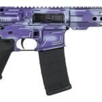 Shark Coast Tactical SCC06278APUR-P Anime-15 Purple 5.56 NATO 30+1 10.50" Black Nitride Threaded Barrel, Purple Cerakote Aluminum Receiver w/Picatinny Rail, M-LOK Handguard, Polymer SB Tactical SBA3 B 1 198592