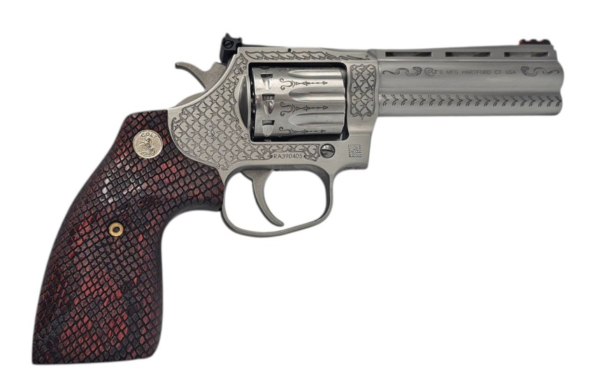 COLT KING COBRA 22LR 4IN BARREL ENGRAVED 10242 CAMFOUR EXCLUSIVE 3 COLT KING COBRA 22LR 4IN BARREL ENGRAVED 10242 CAMFOUR EXCLUSIVE