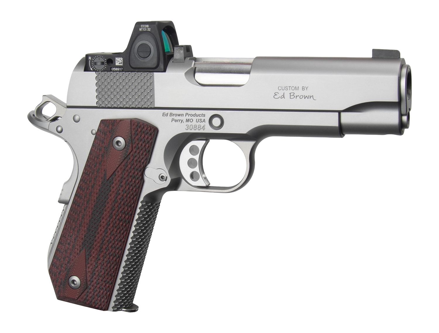 Ed Brown Kobra Carry w/Optic 45 ACP 7+1 4.25" Stainless Steel Barrel, Serrated w/Optic Slide & Frame, G10 Grip, Trijicon RMRcc 3.25 MOA Sight, Right Hand 3 Ed Brown Kobra Carry w/Optic 45 ACP 7+1 4.25" Stainless Steel Barrel, Serrated w/Optic Slide & Frame, G10 Grip, Trijicon RMRcc 3.25 MOA Sight, Right Hand