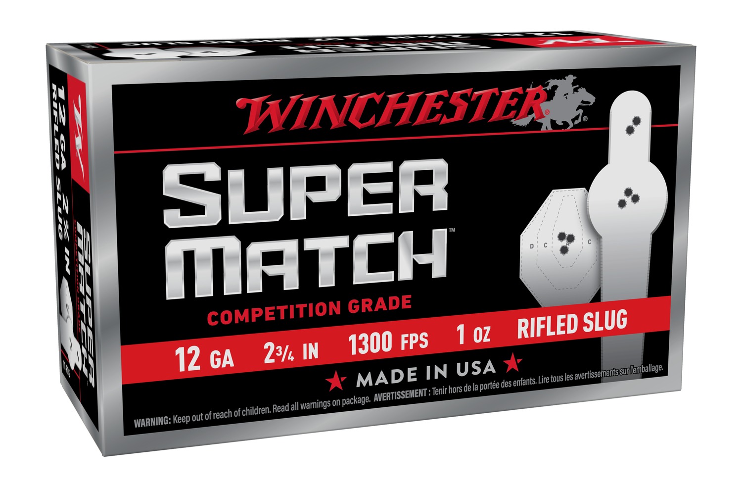 WIN SM12RS 12G 2/3/4 1OZ SLUG 10/10 3 WIN SM12RS 12G 2/3/4 1OZ SLUG 10/10