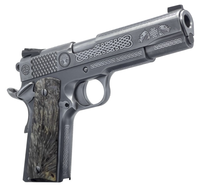 Dickinson LLC DKSN45MPRP Adam 1911 Mesopatamia Full Size 45 ACP 8+1 5" Stainless Steel Barrel, Serration B Slide, Steel Frame w/Beavertail 3 Dickinson LLC DKSN45MPRP Adam 1911 Mesopatamia Full Size 45 ACP 8+1 5" Stainless Steel Barrel, Serration B Slide, Steel Frame w/Beavertail