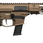 CMMG 45AEA92-MB Banshee MkG 45 ACP 13+1 6.50" Black Nitride Threaded Barrel, Midnight Bronze Cerakote Aluminum Receiver w/Picatinny Rail, M-LOK Handguard; Black Polymer B5 Bravo Stock, CMMG Zeroed Gri 1 200816