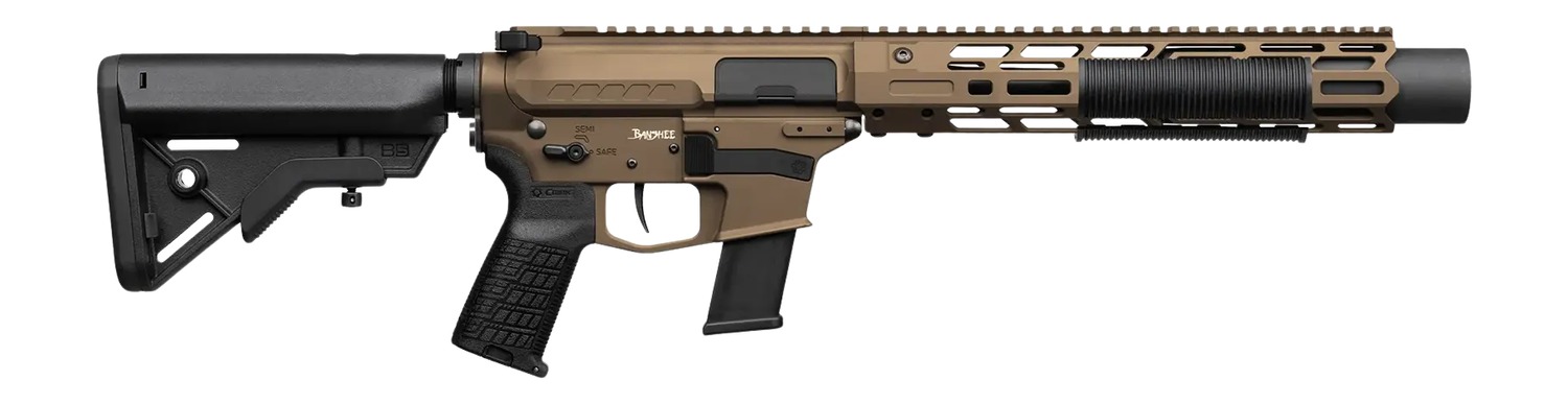 CMMG 45AEA92-MB Banshee MkG 45 ACP 13+1 6.50" Black Nitride Threaded Barrel, Midnight Bronze Cerakote Aluminum Receiver w/Picatinny Rail, M-LOK Handguard; Black Polymer B5 Bravo Stock, CMMG Zeroed Gri 3 CMMG 45AEA92-MB Banshee MkG 45 ACP 13+1 6.50" Black Nitride Threaded Barrel, Midnight Bronze Cerakote Aluminum Receiver w/Picatinny Rail, M-LOK Handguard; Black Polymer B5 Bravo Stock, CMMG Zeroed Gri