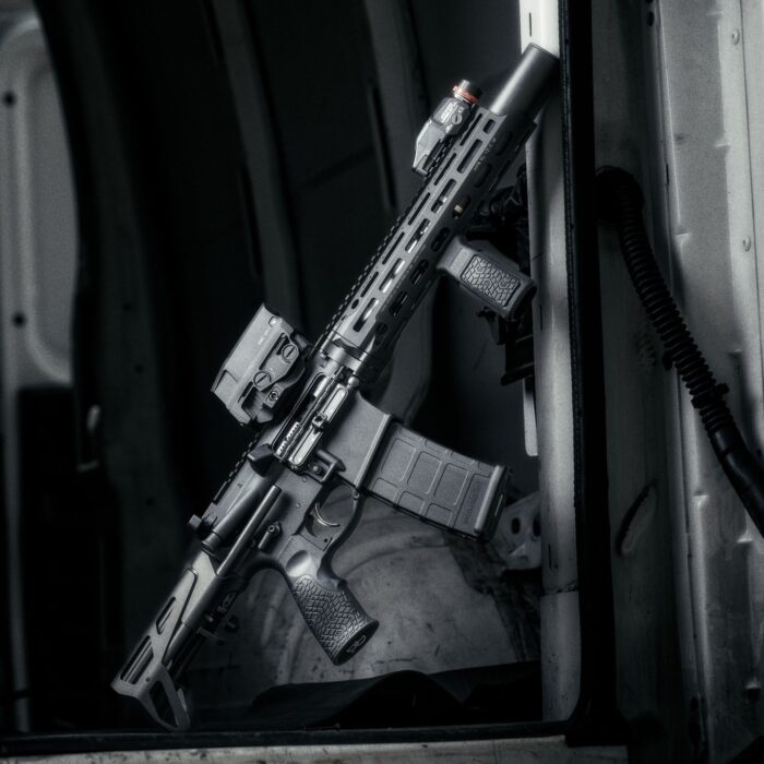 CNC Firearms CNCDDPDW300 Daniel Defense PPW Regulator 300 BO 30+1 7" Threaded Barrel, Black Aluminum Receiver w/Picatinny Rail, M-LOK Handguard, Maxim Defense CQB Gen 7 Black Polymer Buttstock, Black