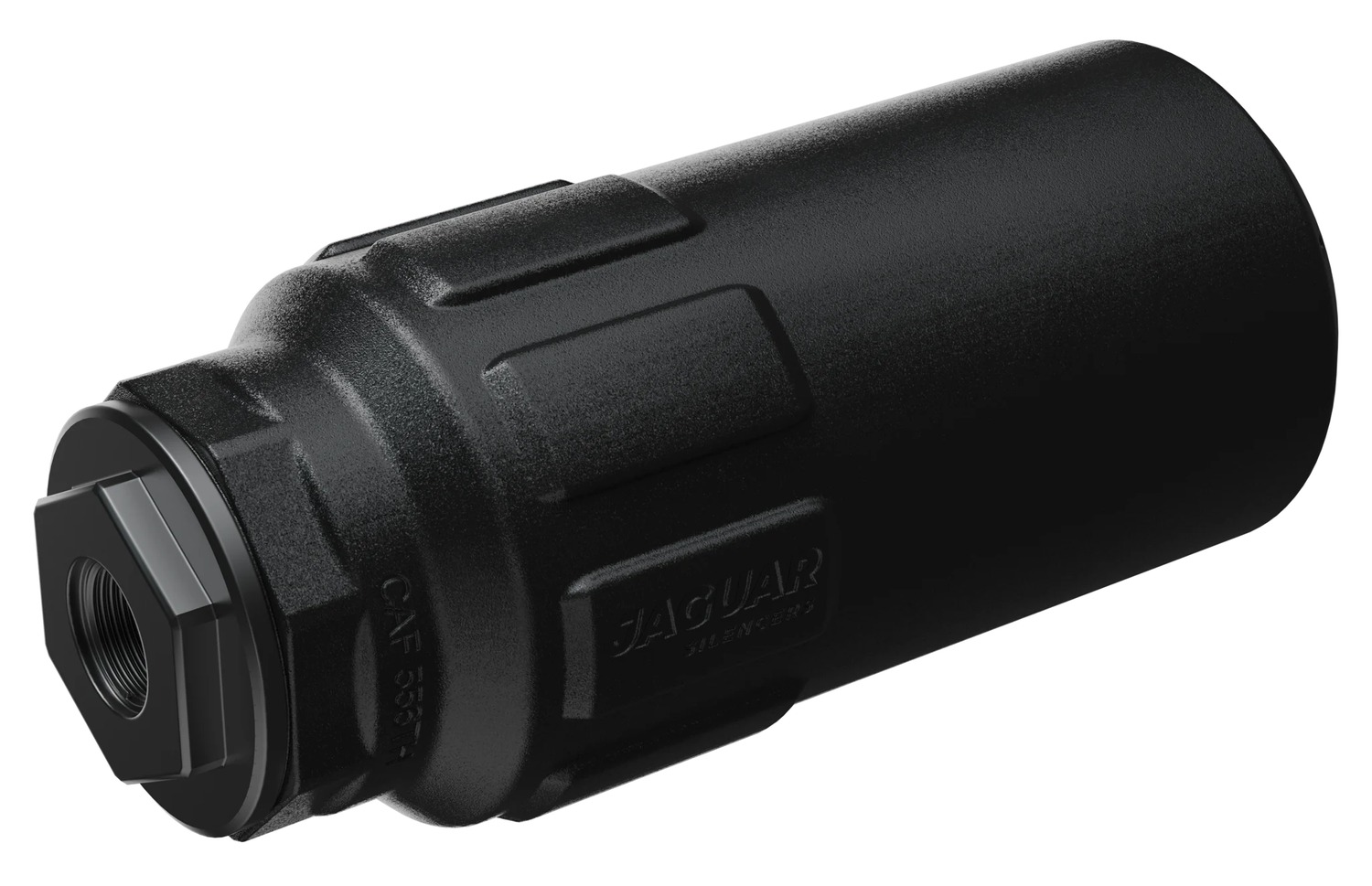 Jaguar Silencers CAF889TH-SB  CA-Fatty 5.56mm 2" Black Titanium 1.375"x24