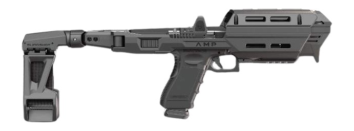 FAB FX-AMPSL-10A1B-BP CON KIT W/BRACE GLK17/19 BLK 3 FAB FX-AMPSL-10A1B-BP CON KIT W/BRACE GLK17/19 BLK
