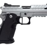Fusion Firearms XP-3C-9-C-10 XP 3C Compact Frame 9mm Luger 10+1 3" Black Tennifer Barrel, Chrome Steel Serrated Slide & Frame w/Beavertail & Picatinny Rail, Black Aluminum Grip 2 201799