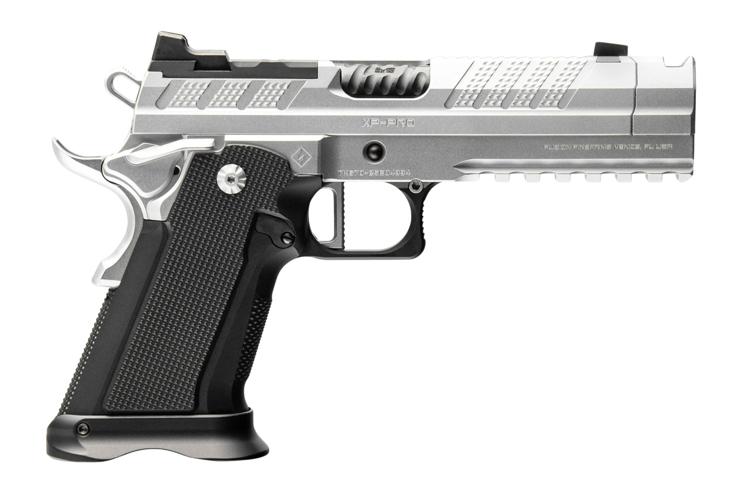 Fusion Firearms XP-COMP-9-C-TR XP Comp 9mm Luger 17+1 4.60" Black Tennifer Compensated Barrel, Chrome Steel Integrated Compensator/Optic Ready Slide & Frame w/Beavertail & Picatinny Rail, Black Alumin 3 Fusion Firearms XP-COMP-9-C-TR XP Comp 9mm Luger 17+1 4.60" Black Tennifer Compensated Barrel, Chrome Steel Integrated Compensator/Optic Ready Slide & Frame w/Beavertail & Picatinny Rail, Black Alumin