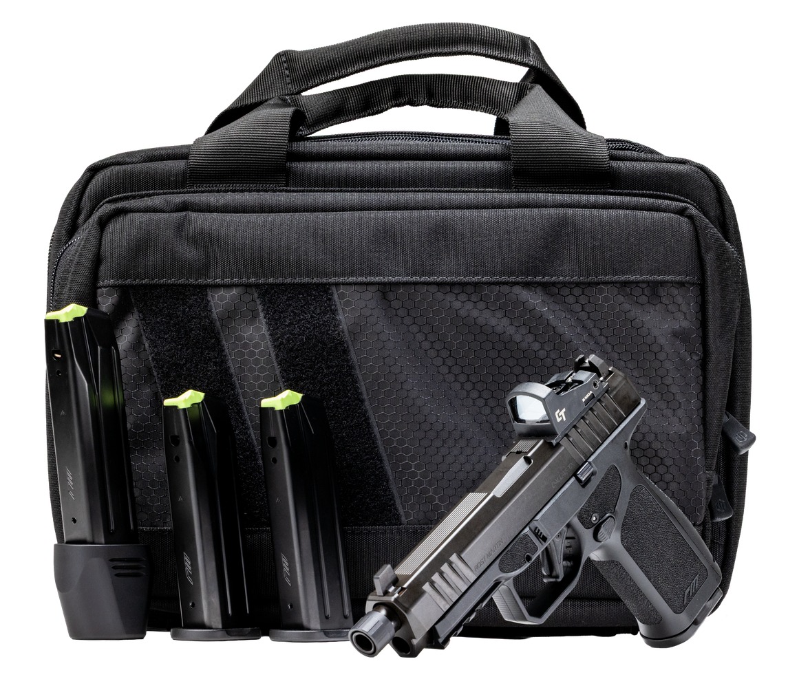 Rost Martin RM1FTBSPL RM1F Tactical Bundle 9mm Luger 24+1 4.50" Black Threaded Barrel, Black Nitron Steel Serrated w/Optic Slide, Black Polymer Frame w/Picatinny Rail, Interchangeable Backstrap Grip, 3 Rost Martin RM1FTBSPL RM1F Tactical Bundle 9mm Luger 24+1 4.50" Black Threaded Barrel, Black Nitron Steel Serrated w/Optic Slide, Black Polymer Frame w/Picatinny Rail, Interchangeable Backstrap Grip,