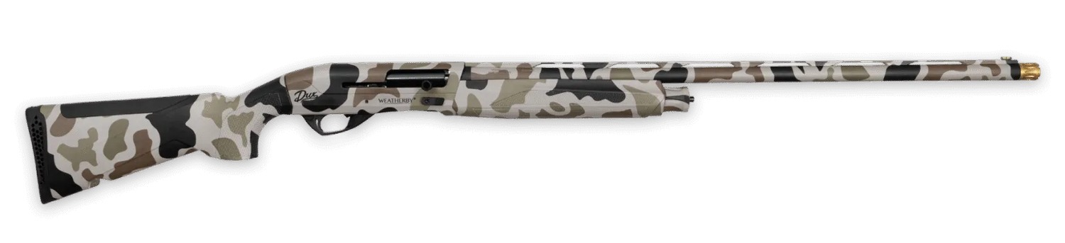 Weatherby EX22028PGM Semi-Auto 3" 2+1 28" DUX Camo Vent Rib Barrel DUX Camo Steel Receiver Drilled & Tapped Receiver Fixed Hydrodipped DUX Camo Synthetic Stock 3 Weatherby EX22028PGM Semi-Auto 3" 2+1 28" DUX Camo Vent Rib Barrel DUX Camo Steel Receiver Drilled & Tapped Receiver Fixed Hydrodipped DUX Camo Synthetic Stock