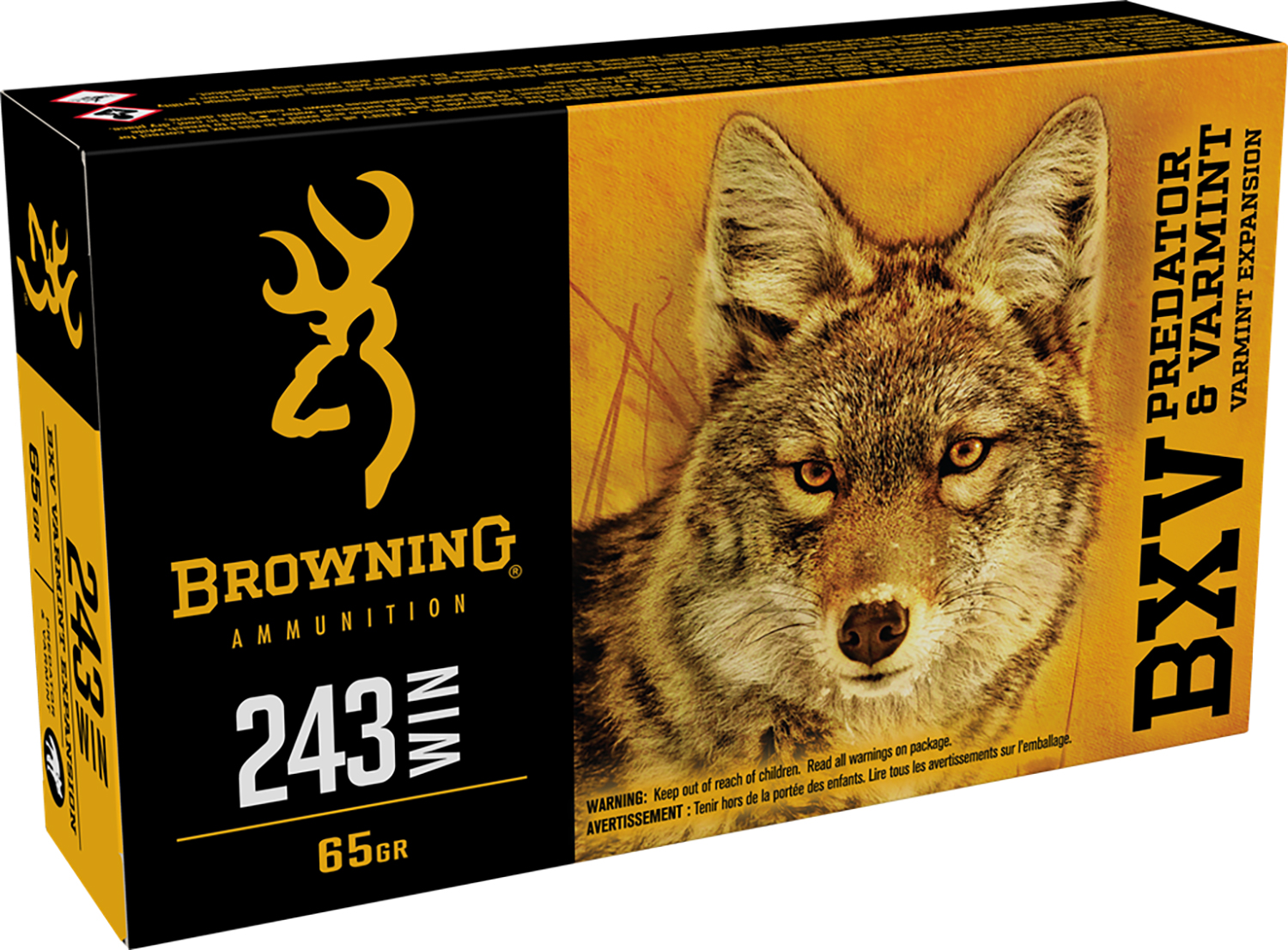 Browning Ammo B192302431 BXV Predator & Varmint 243Win 65gr Varmint Expansion Polymer Tip 20 Per Box/10 Case 3 Browning Ammo B192302431 BXV Predator & Varmint 243Win 65gr Varmint Expansion Polymer Tip 20 Per Box/10 Case