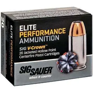 SIG SAUER V-CROWN 45ACP 200GR JHP 20RD BX 200RD CASE 7 SIG SAUER V-CROWN 45ACP 200GR JHP 20RD BX 200RD CASE - Image 5