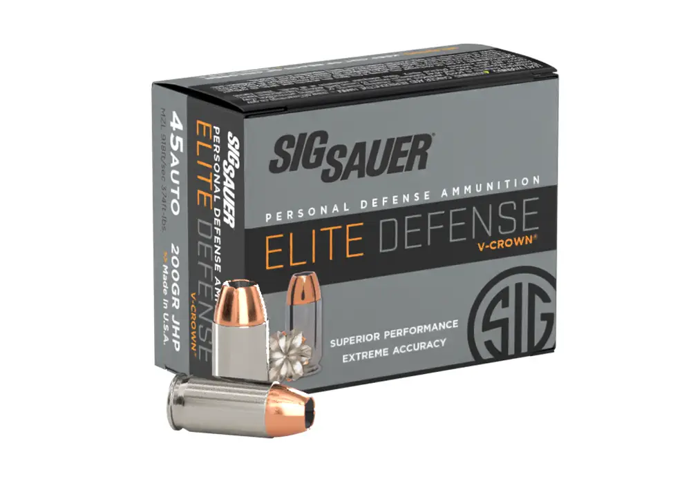 SIG SAUER V-CROWN 45ACP 200GR JHP 20RD BX 200RD CASE 8 SIG SAUER V-CROWN 45ACP 200GR JHP 20RD BX 200RD CASE - Image 6