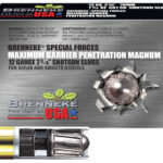 Brenneke SL122MBPM Special Forces Maximum Barrier Penetration Magnum 12Gauge 2.75" 1 3/8oz Slug Shot 5 Per Box/50 Case 1 31288
