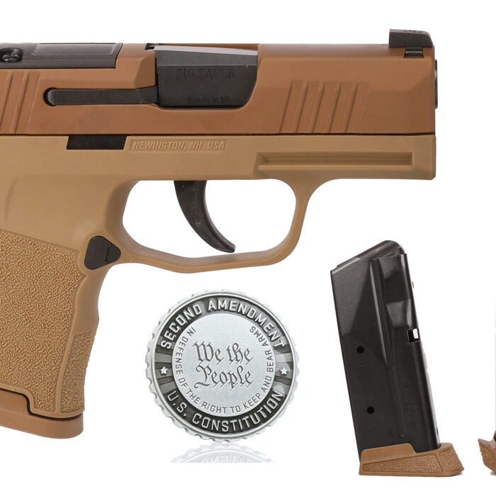 Cart 3 SIG SAUER P365 9MM 12+1 COYOTE 2A OR