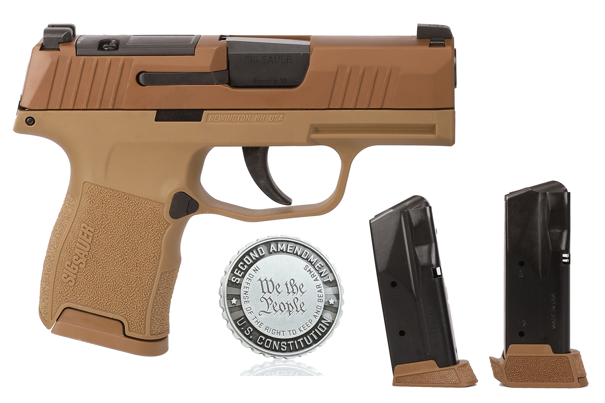 SIG SAUER P365 9MM 12+1 COYOTE 2A OR 3 SIG SAUER P365 9MM 12+1 COYOTE 2A OR