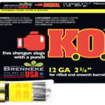 Brenneke SL122KO K.O. 12Gauge 2.75" 1oz Slug Shot 5 Per Box/50 Case 2 37895