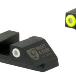 Night Fision GLK001003YGW Tritium Night Sights For Glock Green Tritium Yellow Outline Front Sight- Green Tritium White Outline Rear Sight Glock 17/17L/19/22 2 41410