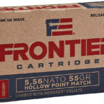 Frontier Cartridge FR240 Centerfire Rifle 5.56x45mmNATO 55gr Hollow Point Match 20 Per Box/25 Case 1 50464