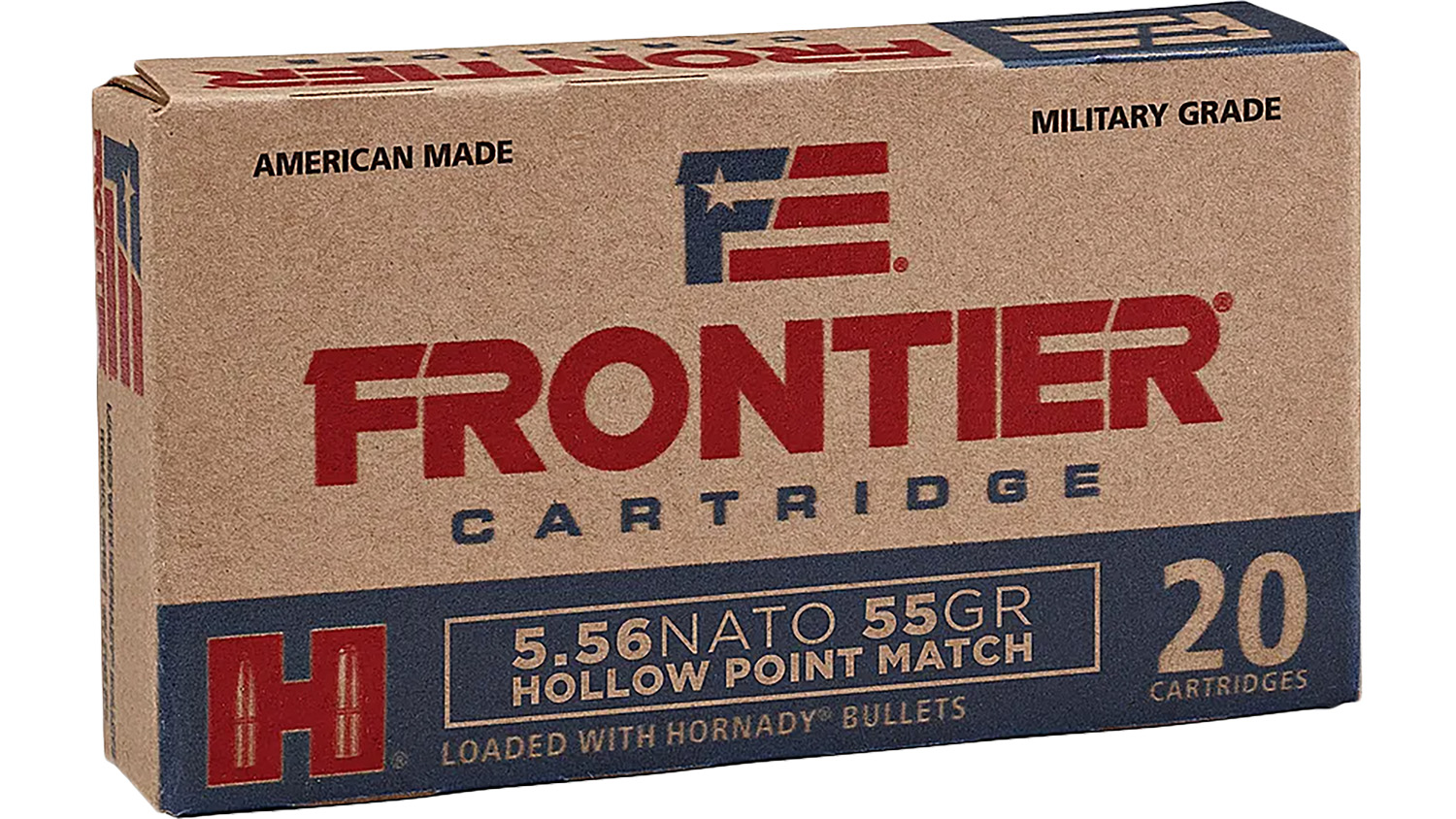 Frontier Cartridge FR240 Centerfire Rifle 5.56x45mmNATO 55gr Hollow Point Match 20 Per Box/25 Case 3 Frontier Cartridge FR240 Centerfire Rifle 5.56x45mmNATO 55gr Hollow Point Match 20 Per Box/25 Case