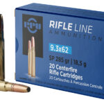 PPU PP9362 Metric Rifle 9.3mmx62Mauser 285gr Soft Point 20 Per Box/10 Case 2 57050