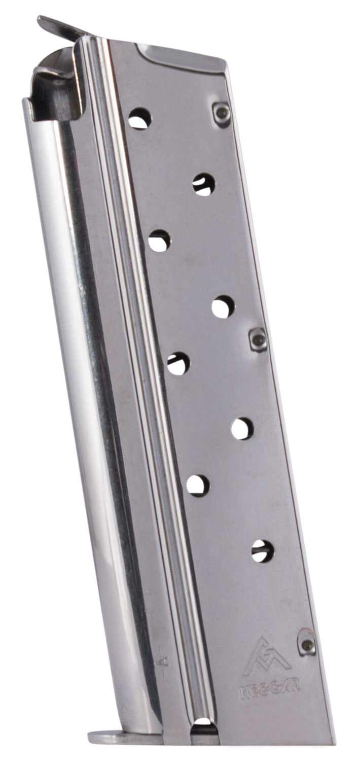 Mec-Gar MGCGOV9LN 1911 Government 9rd 9mm Luger, Nickel Carbon Steel 3 Mec-Gar MGCGOV9LN 1911 Government 9rd 9mm Luger, Nickel Carbon Steel