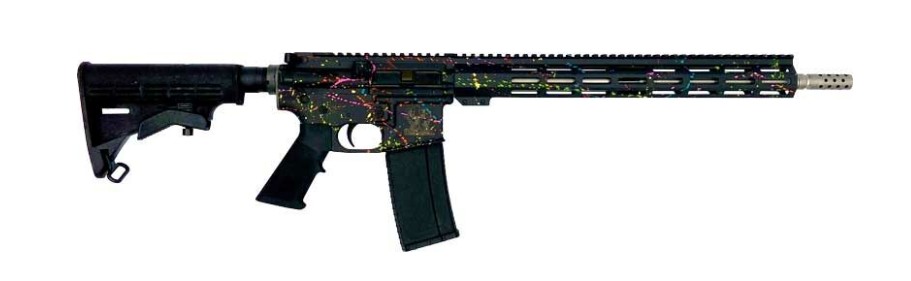 GLFA 223 WYLDE RIFLE SAVED BY THE SPLATTER BLACK 16IN BARREL 15.125IN MLOK 30RD  GL15223SS S-BLK