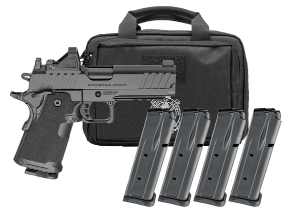 SPRINGFIELD ARMORY 1911 DS PRODIGY AOS COMPACT 9MM 4.25IN BARREL 15RD BLACK U-NOTCH W/TRITIUM 4MAGS PH9116AOS-PAC 3 SPRINGFIELD ARMORY 1911 DS PRODIGY AOS COMPACT 9MM 4.25IN BARREL 15RD BLACK U-NOTCH W/TRITIUM 4MAGS PH9116AOS-PAC