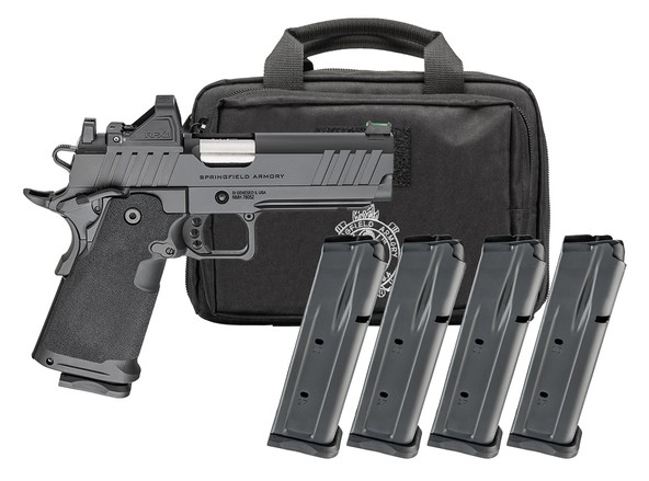 SPRINGFIELD ARMORY 1911 DS PRODIGY AOS 9MM 4.25IN BARREL 20RD BLACK U-NOTCH W/FIBER OPTIC 4MAGS PH9117AOS-PAC 3 SPRINGFIELD ARMORY 1911 DS PRODIGY AOS 9MM 4.25IN BARREL 20RD BLACK U-NOTCH W/FIBER OPTIC 4MAGS PH9117AOS-PAC