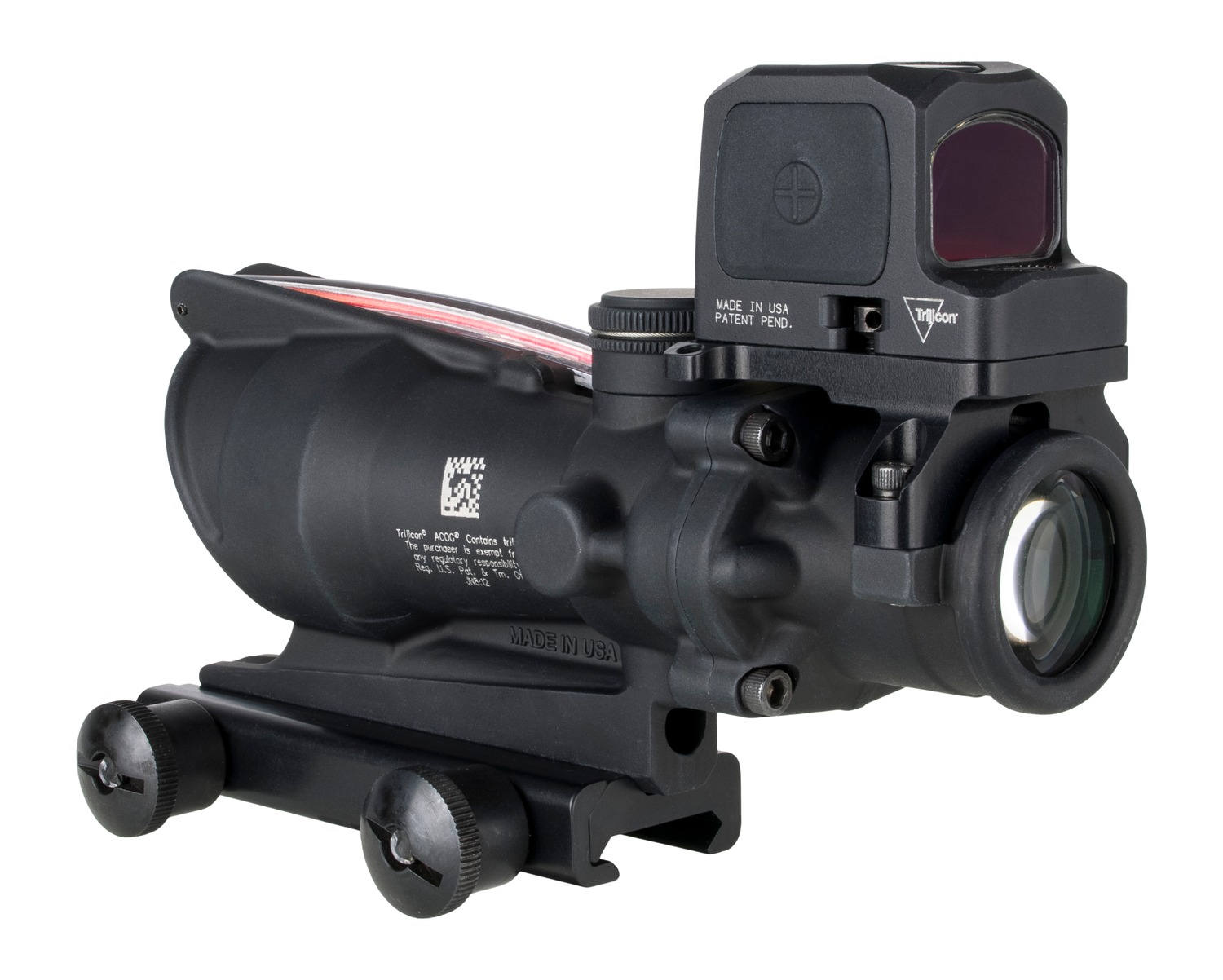 TRIJICON ACOG 4X32 RED CHEV .223 W/RCR 3 TRIJICON ACOG 4X32 RED CHEV .223 W/RCR