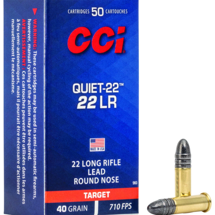 Cart 4 CCI 960 Quiet-22 22LR 40gr Lead Round Nose 50 Per Box/100 Case