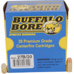 Buffalo Bore Ammunition 27B20 Personal Defense Strictly Business 380ACP +P 95gr Full Metal Jacket Flat Nose 20 Per Box/12 Case 2 80746