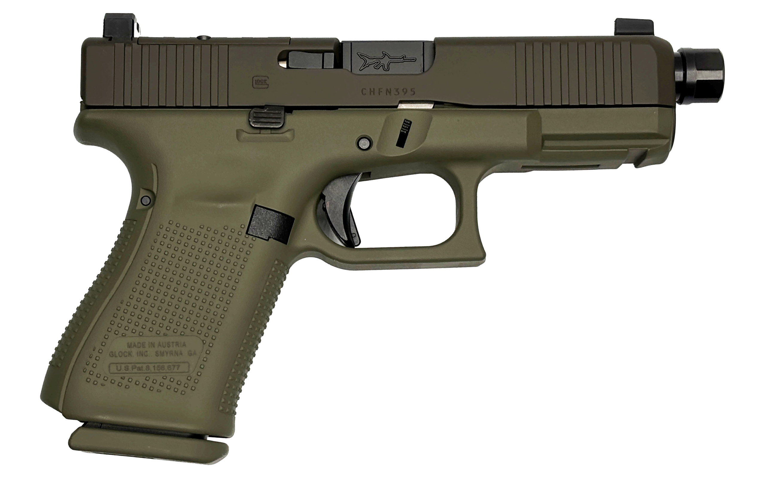 GLOCK 19V C4 OD GREEN 9MM 10RD BLACK BARREL SUPPRESSOR HEIGHTS SIGHTS OPTICS CUT PV1950201HUNT CAMFOUR EXCLUSIVE 3 GLOCK 19V C4 OD GREEN 9MM 10RD BLACK BARREL SUPPRESSOR HEIGHTS SIGHTS OPTICS CUT PV1950201HUNT CAMFOUR EXCLUSIVE