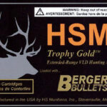 HSM 300WSM185VLD Trophy Gold Extended Range 300 WSM 185 gr Berger Hunting VLD Match 20 Per Box/ 25 Case 1 82387