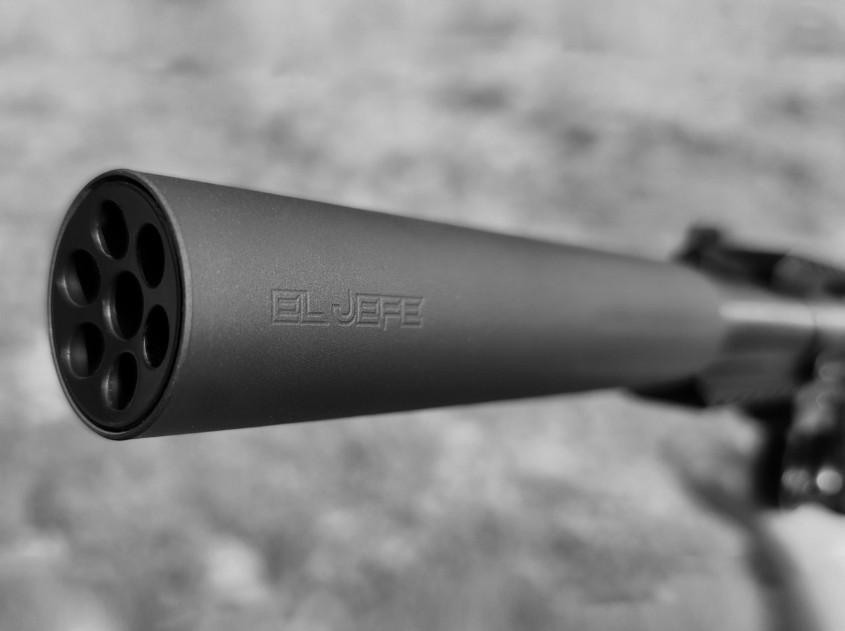 BOSS EL JEFE .22 - 1/2X28 22LR/5.7X28 HIGH PRESSURE RATED SILENCER USER SERVICEABLE ROBUST AND LIGHTWEIGHT EJ-1050-22-SS-12-SE-BLK 3 BOSS EL JEFE .22 - 1/2X28 22LR/5.7X28 HIGH PRESSURE RATED SILENCER USER SERVICEABLE ROBUST AND LIGHTWEIGHT EJ-1050-22-SS-12-SE-BLK