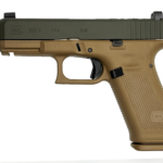 GLOCK 19X V C4 9MM 19RD OD GREEN SLIDE GOLD OPTIC CUT RMR/HOLOSUN PATTERN TB UV1950703XC419X1 CAMFOUR EXCLUSIVE 2 850086990517 Left