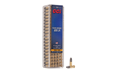 CCI 22 SUBSONIC 40GR HP 100/5000 3 CCI 22 SUBSONIC 40GR HP 100/5000