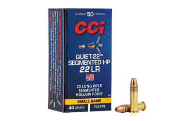 CCI QUIET SEGMENTED 22LR 40GR HP 50 3 CCI QUIET SEGMENTED 22LR 40GR HP 50