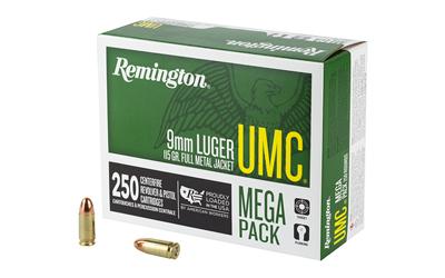 REM UMC MP 9MM 115GR FMJ 250/1000 3 REM UMC MP 9MM 115GR FMJ 250/1000