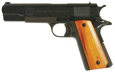 ROCK ISLAND ARMORY M1911-A1 GI 38SPR 5" PK/WD 3 ROCK ISLAND ARMORY M1911-A1 GI 38SPR 5" PK/WD