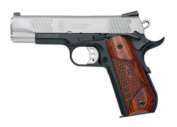 SMITH & WESSON 1911-E 45ACP 4'' BLK/SS 7RD 108485 3 SMITH & WESSON 1911-E 45ACP 4'' BLK/SS 7RD 108485