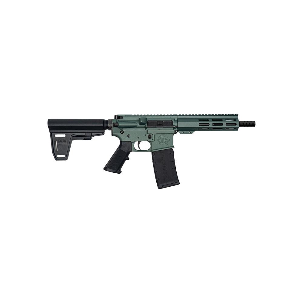 GLFA 223 Wylde Braced Pistol .223 Wylde 30rd Magazine 7.5" Nitride Barrel Charcoal Green Finish 3 GLFA 223 Wylde Braced Pistol .223 Wylde 30rd Magazine 7.5" Nitride Barrel Charcoal Green Finish