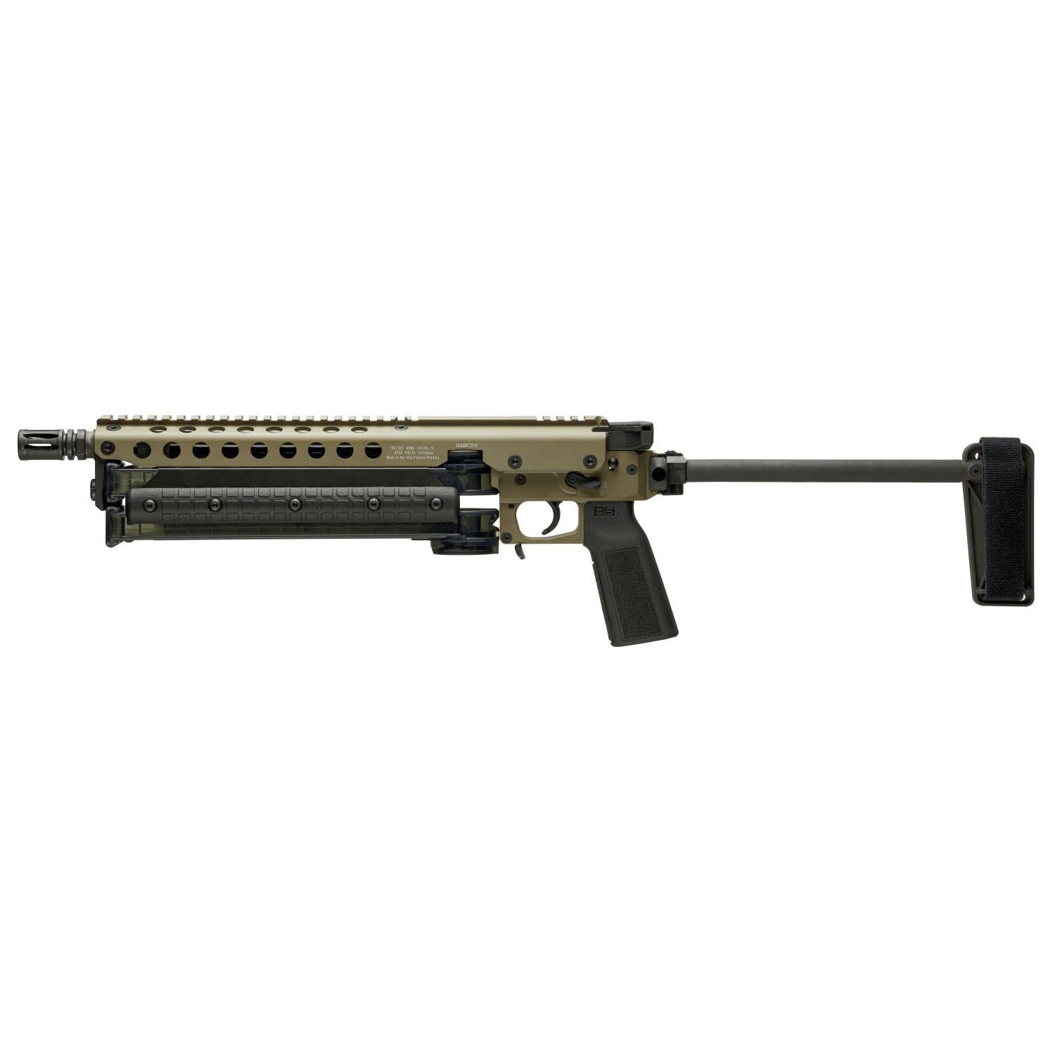 Kel-Tec KP50 Pistol 5.7x28mm 50rd Magazines(2) 9.6" Threaded Barrel Brace Tan Jungle Clip 3 Kel-Tec KP50 Pistol 5.7x28mm 50rd Magazines(2) 9.6" Threaded Barrel Brace Tan Jungle Clip
