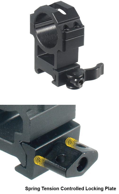 Leapers UTG 2-Piece Max Strength LE Grade Picatinny Rings - 22mm Width 30mm - High 3 Leapers UTG 2-Piece Max Strength LE Grade Picatinny Rings - 22mm Width 30mm - High