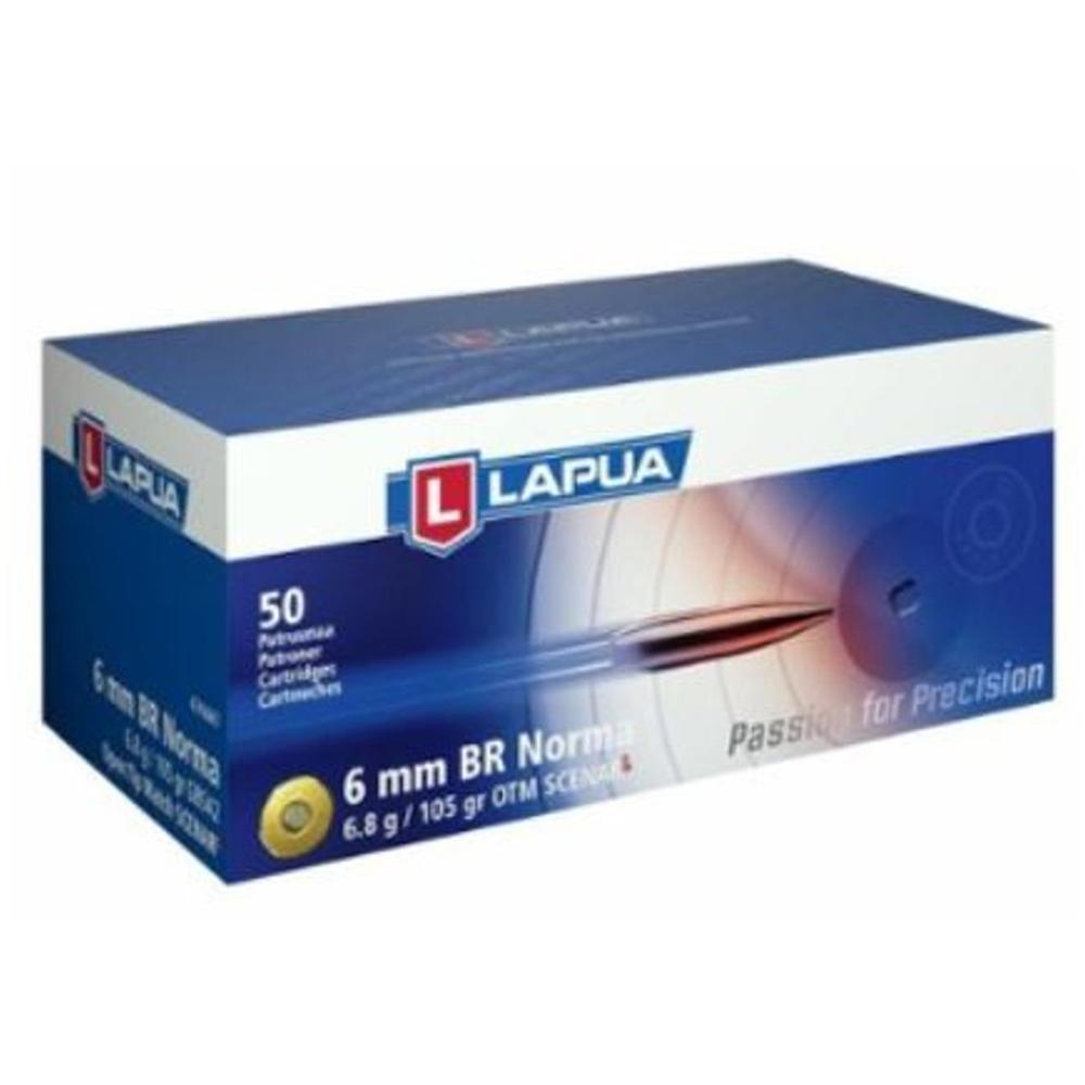 Catalog 80 Lapua OTM Rifle Ammo 6mm BR Norma 105 gr Scenar-L 2674 fps 50/ct
