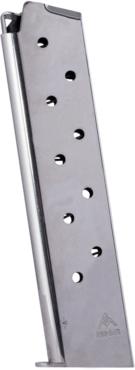 Mec-Gar 1911 Govt Handgun Magazine .45 ACP HT Nickel 10/rd 3 Mec-Gar 1911 Govt Handgun Magazine .45 ACP HT Nickel 10/rd